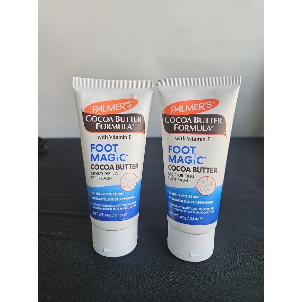 Palmer's Foot Magic Cocoa Butter Moisturizing Foot Balm 2.1 oz 2 Pack Vitamin E